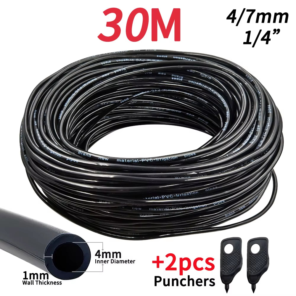Oasis 5M-25M Diy Sistema De Irrigação Por Gotejamento Rega Automática Mangueira De Jardim Micro Kits De Rega De Jardim Por Gotejamento Com Gotejadores Ajustáveis