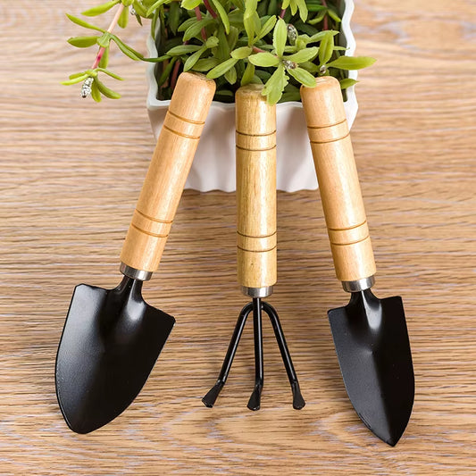 Pá Manual Para Jardinagem, Trowel Garden Tool, Ferramentas De Plantio, Pequeno Ancinho De Jardim, Conjunto Ergonômico De Ferramentas Manuais, 3Pcs