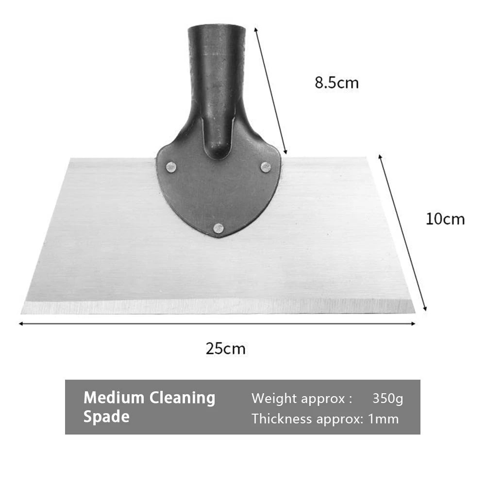 Pá De Aço Inoxidável Para Limpeza De Ervas Daninhas, Pá Multifuncional Para Jardim Ao Ar Livre, Erva Daninha E Plantio, 30Cm