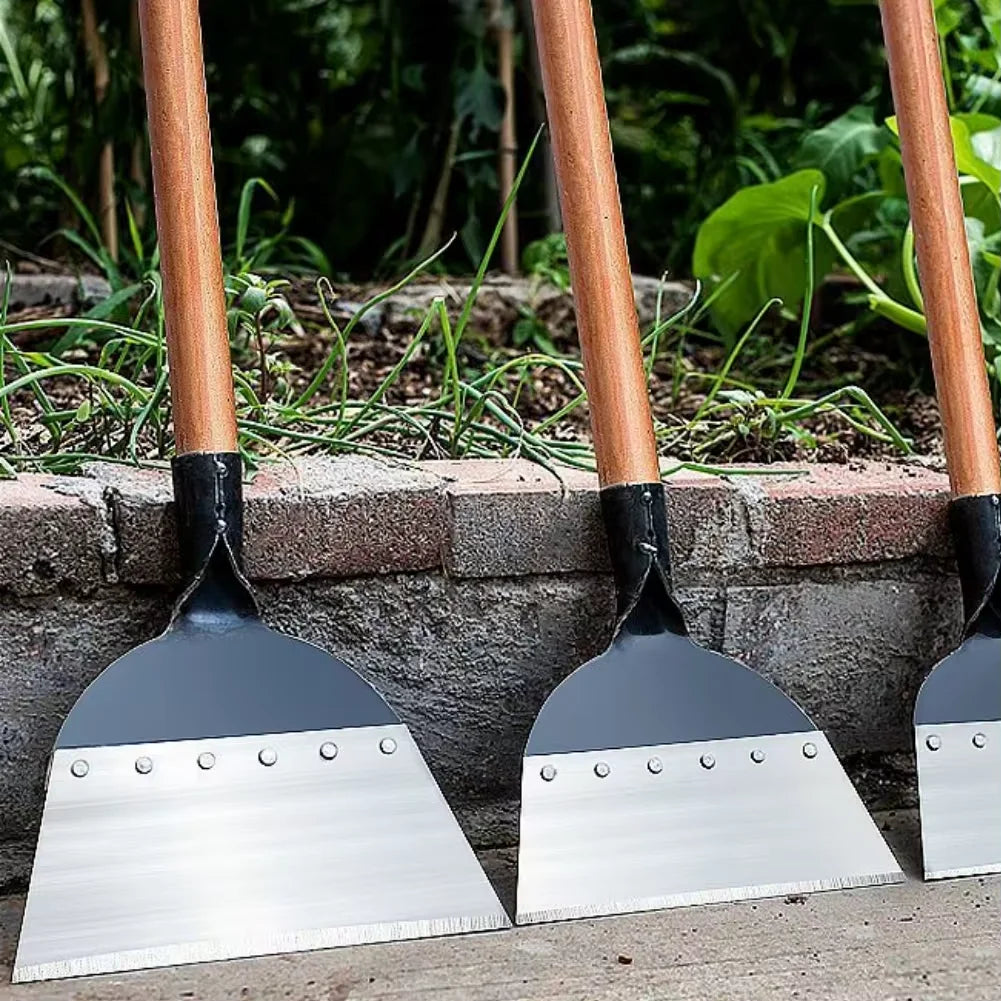 Pá De Aço Inoxidável Para Limpeza De Ervas Daninhas, Pá Multifuncional Para Jardim Ao Ar Livre, Erva Daninha E Plantio, 30Cm