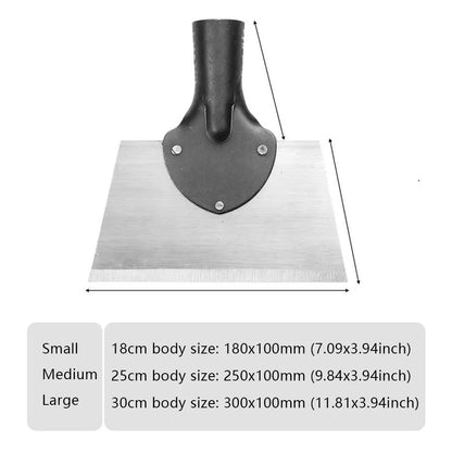 Pá De Aço Inoxidável Para Limpeza De Ervas Daninhas, Pá Multifuncional Para Jardim Ao Ar Livre, Erva Daninha E Plantio, 30Cm