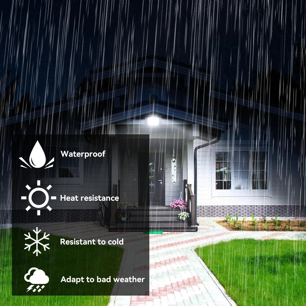 Holofote Led Com Sensor De Movimento Pir, Holofote Led Para Ambientes Externos, 10W 20W 30W 50W 100W Ip66, À Prova D'Água, Iluminação De Jardim Ao Ar Livre, Luz De Rua
