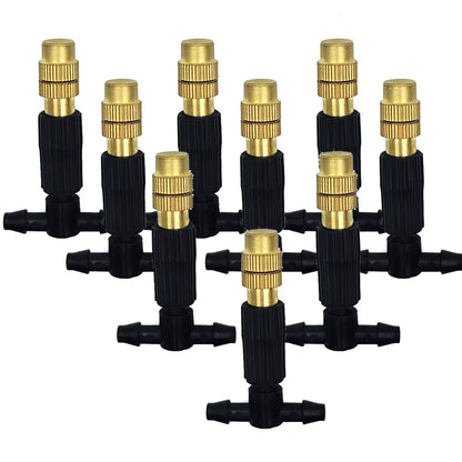 Sistema De Resfriamento De Nebulização Ao Ar Livre, 5M-30M, Irrigação De Jardim, Bicos Atomizadores De Latão De 1/4 '', Mangueira De 4/7Mm Para Pátio, Estufa